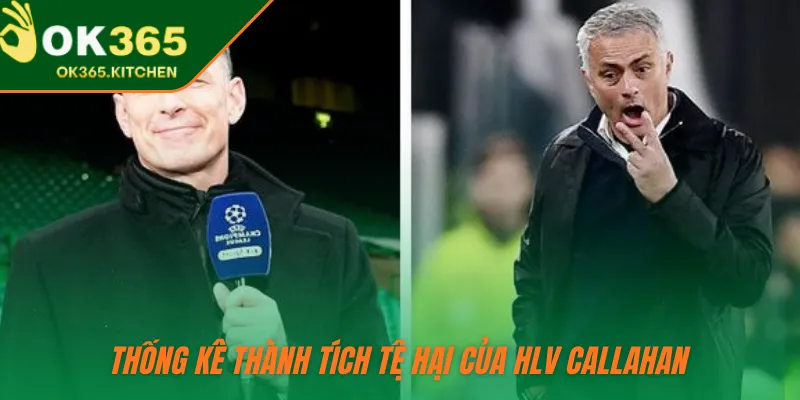 Thống kê thành tích tệ hại của HLV Callahan